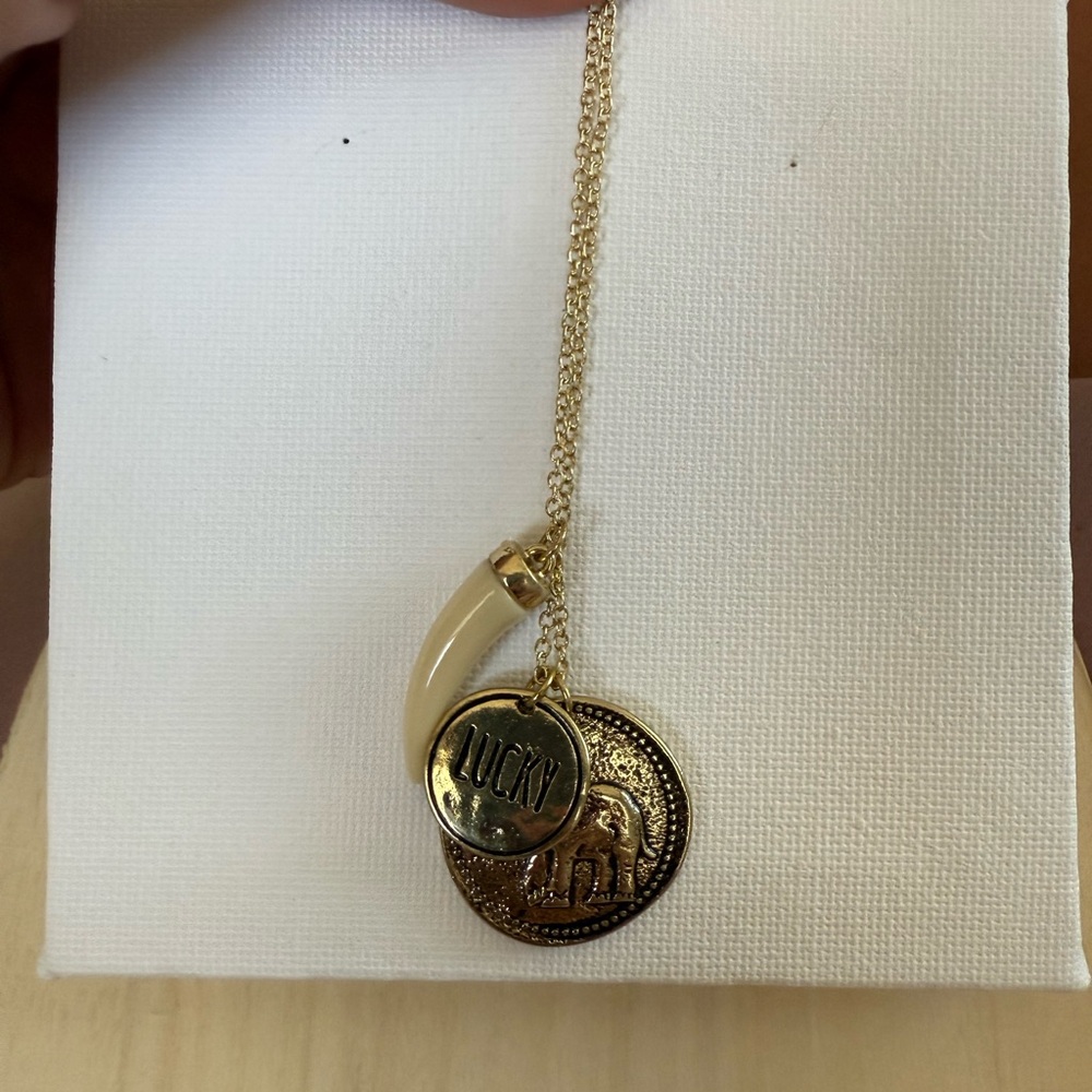 Chic Gold Charm Necklace